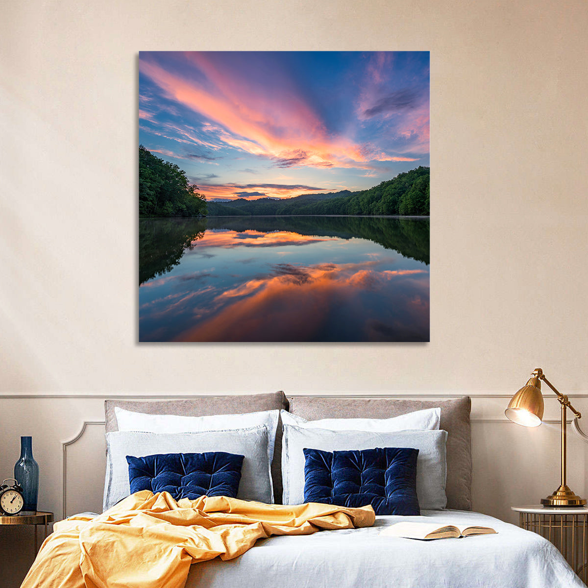 Appalachian Lake Sunset Wall Art