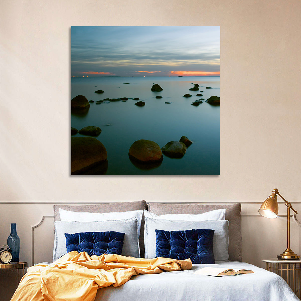 Baltic Sea at Twilight Wall Art