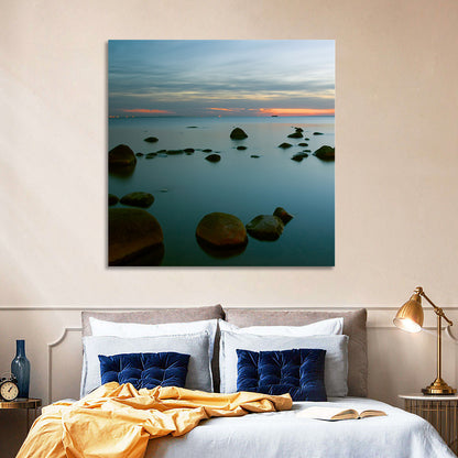 Baltic Sea at Twilight Wall Art