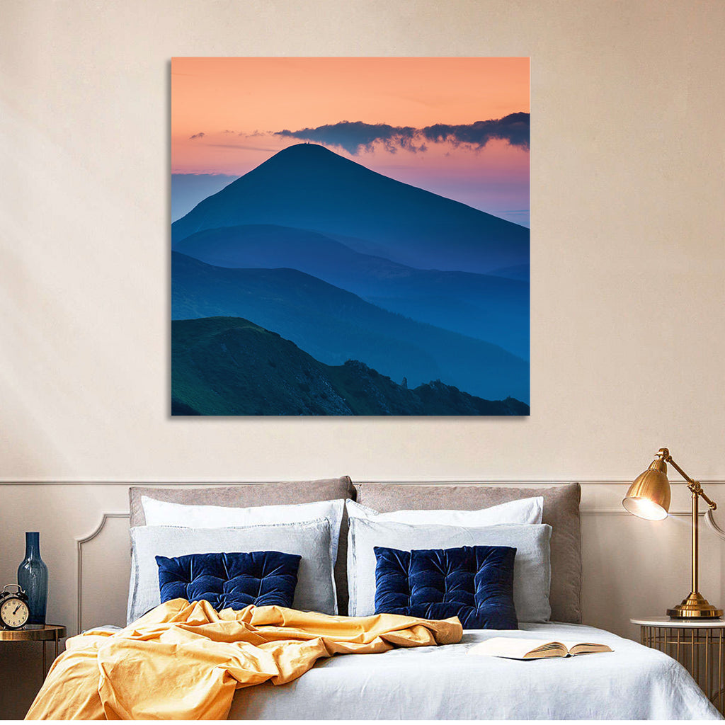 Twilight Mountain Range Wall Art