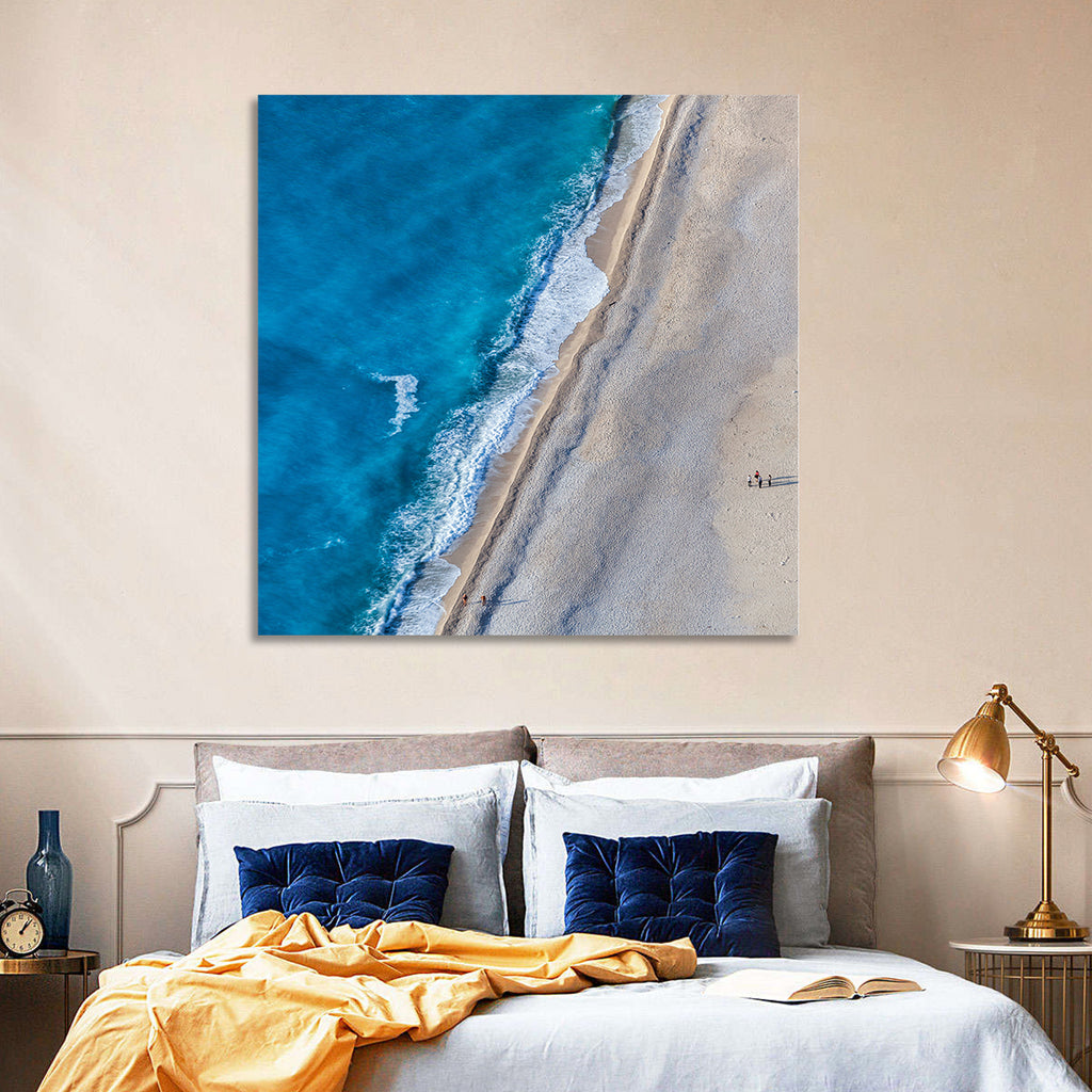 Myrtos Beach Aerial View Wall Art