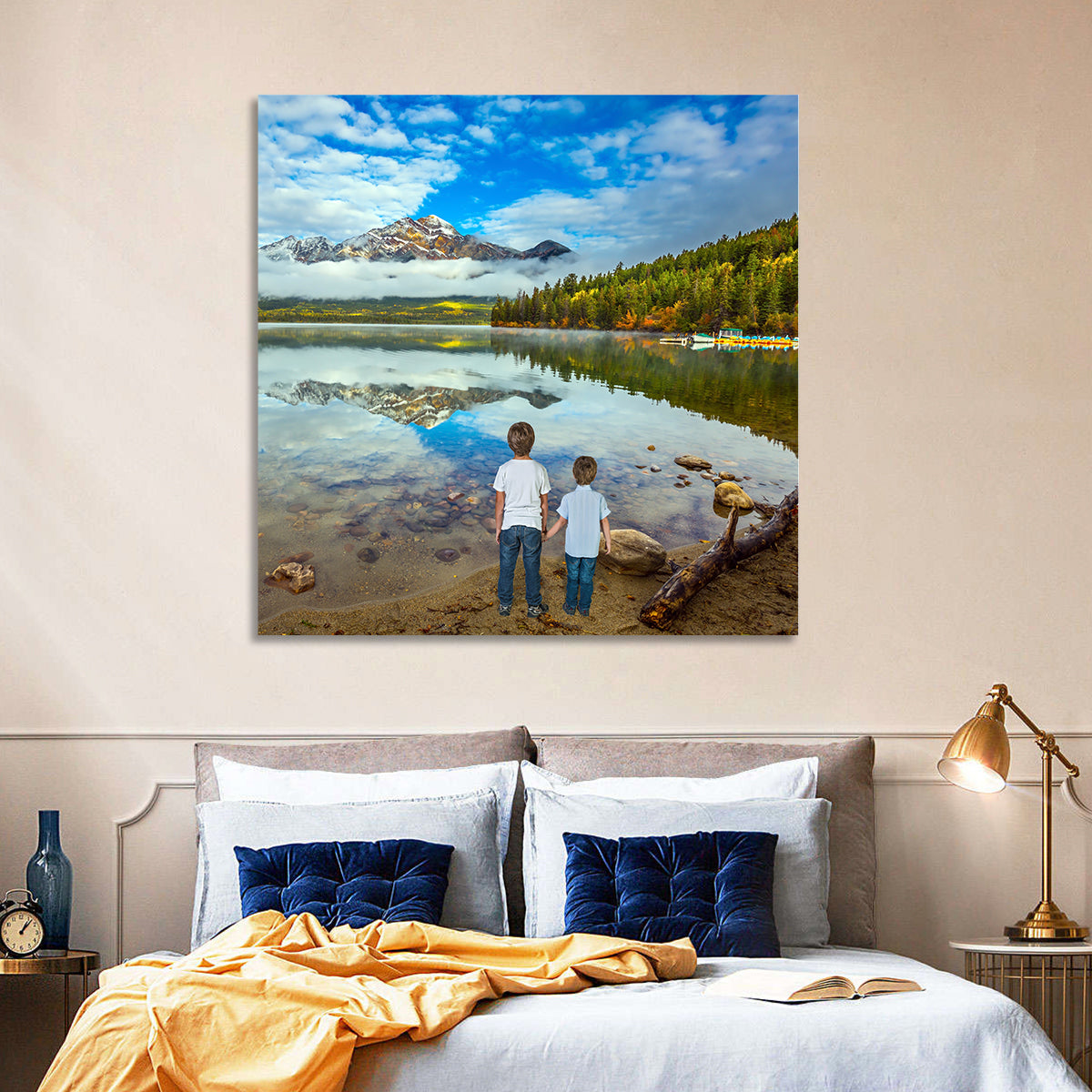 Pyramid Lake Reflection Wall Art