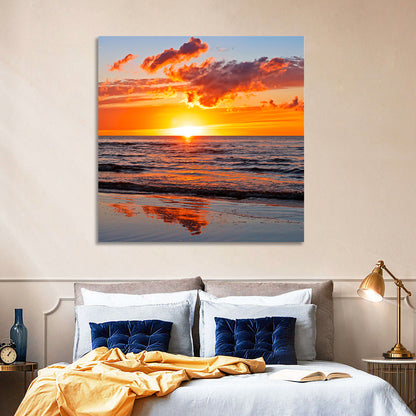 Sunset Over the Baltic Wall Art