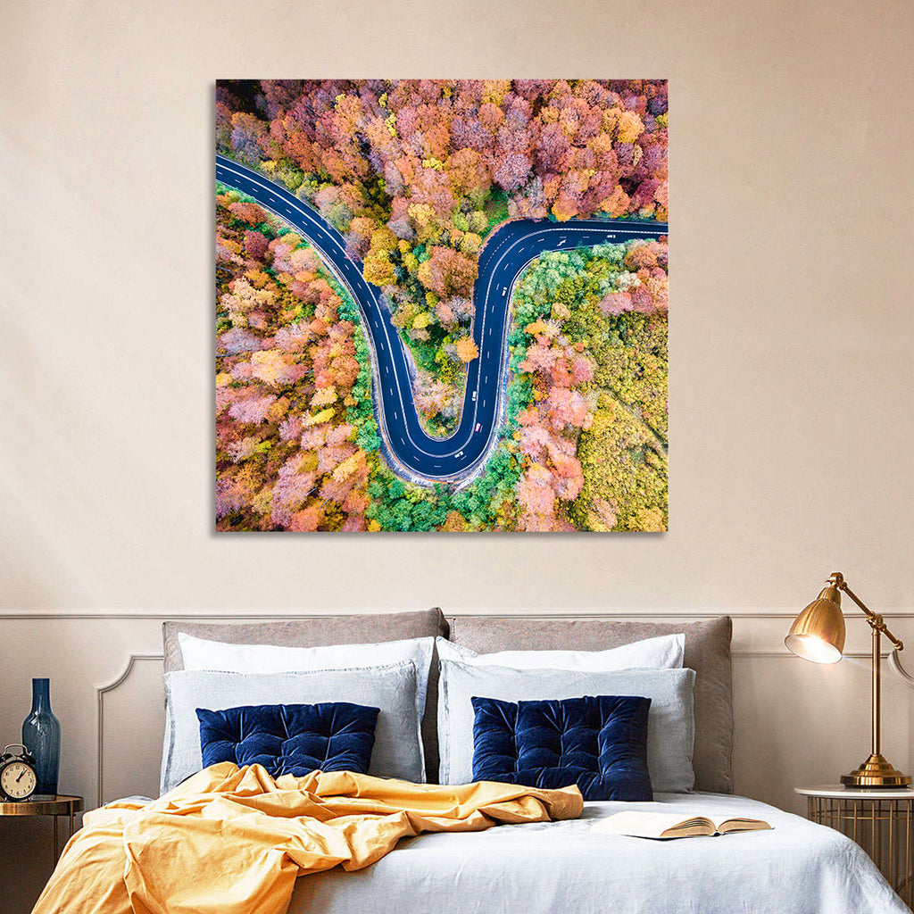 Winding Forest Road Wall Art