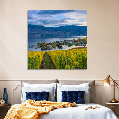 Okanagan Lake Vineyard, Kelowna Wall Art