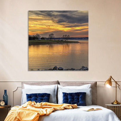Lake Whitney Sunset Wall Art