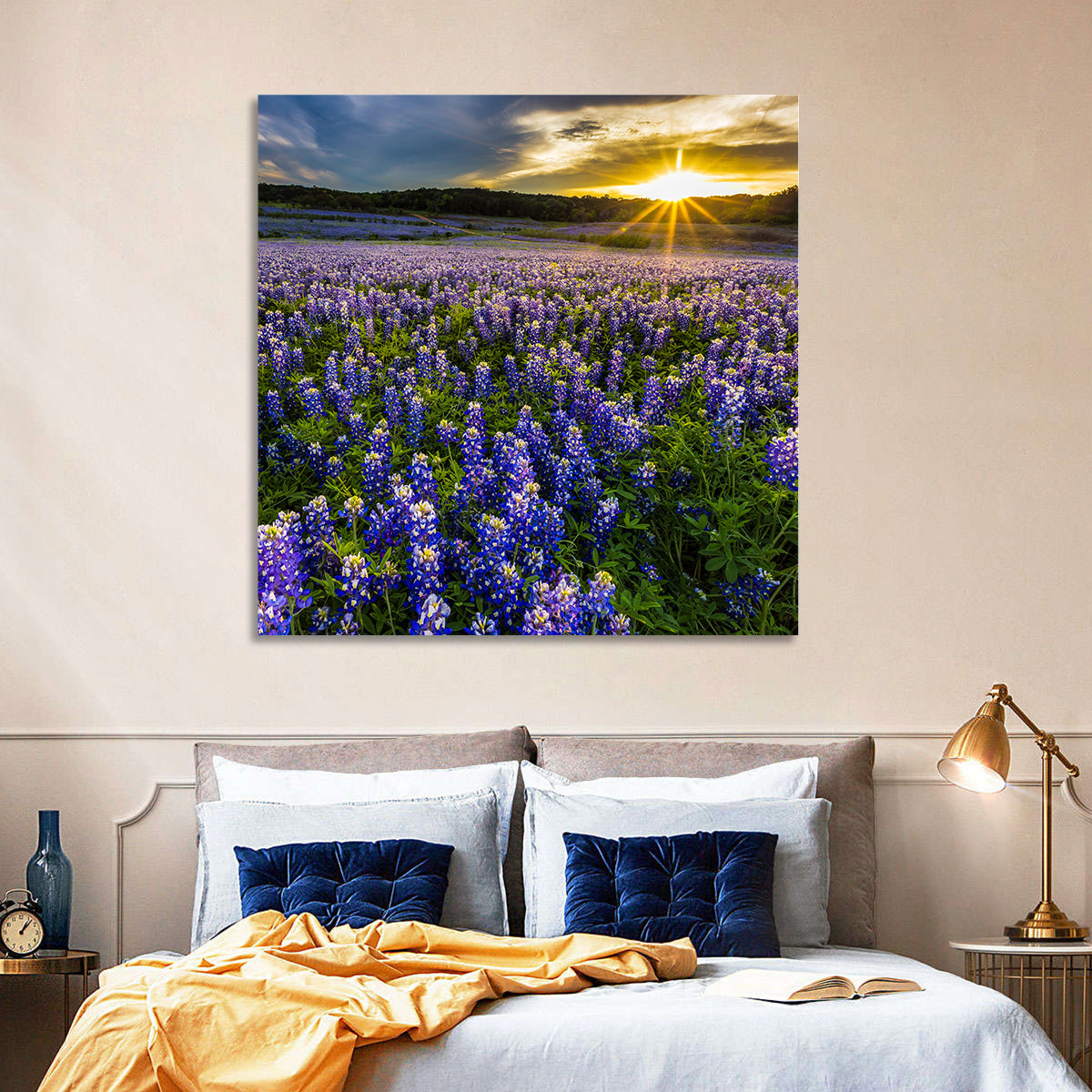 Bluebonnet Field Texas Wall Art