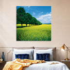 Spring Field of Yellow Flowers Wall Art