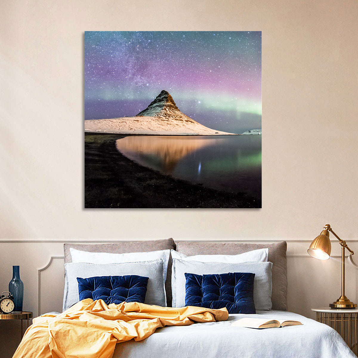 Kirkjufell Under the Milky Way Wall Art