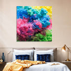Swirling Ink Plumes Wall Art