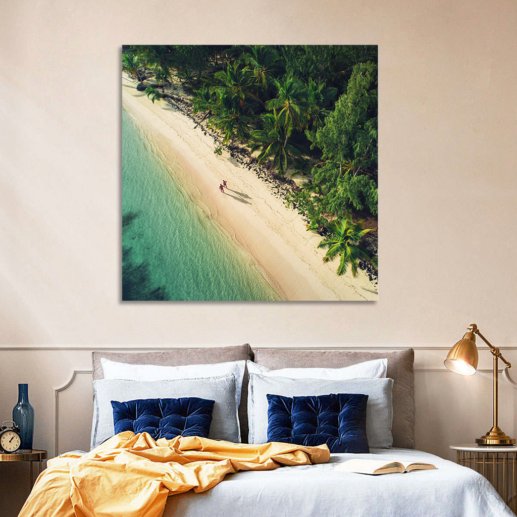 Dominica Beach Aerial, Late Afternoon Wall Art
