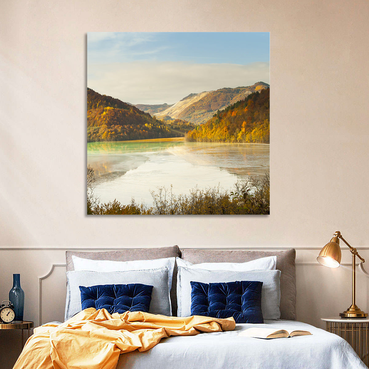 Bright Green Tailings Lake Wall Art