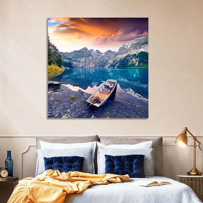 Oeschinensee at Sunset Wall Art