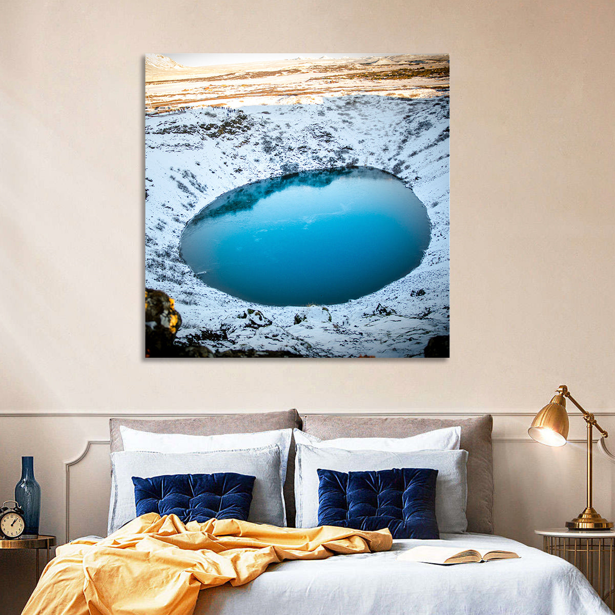 Kerid Crater Lake Wall Art