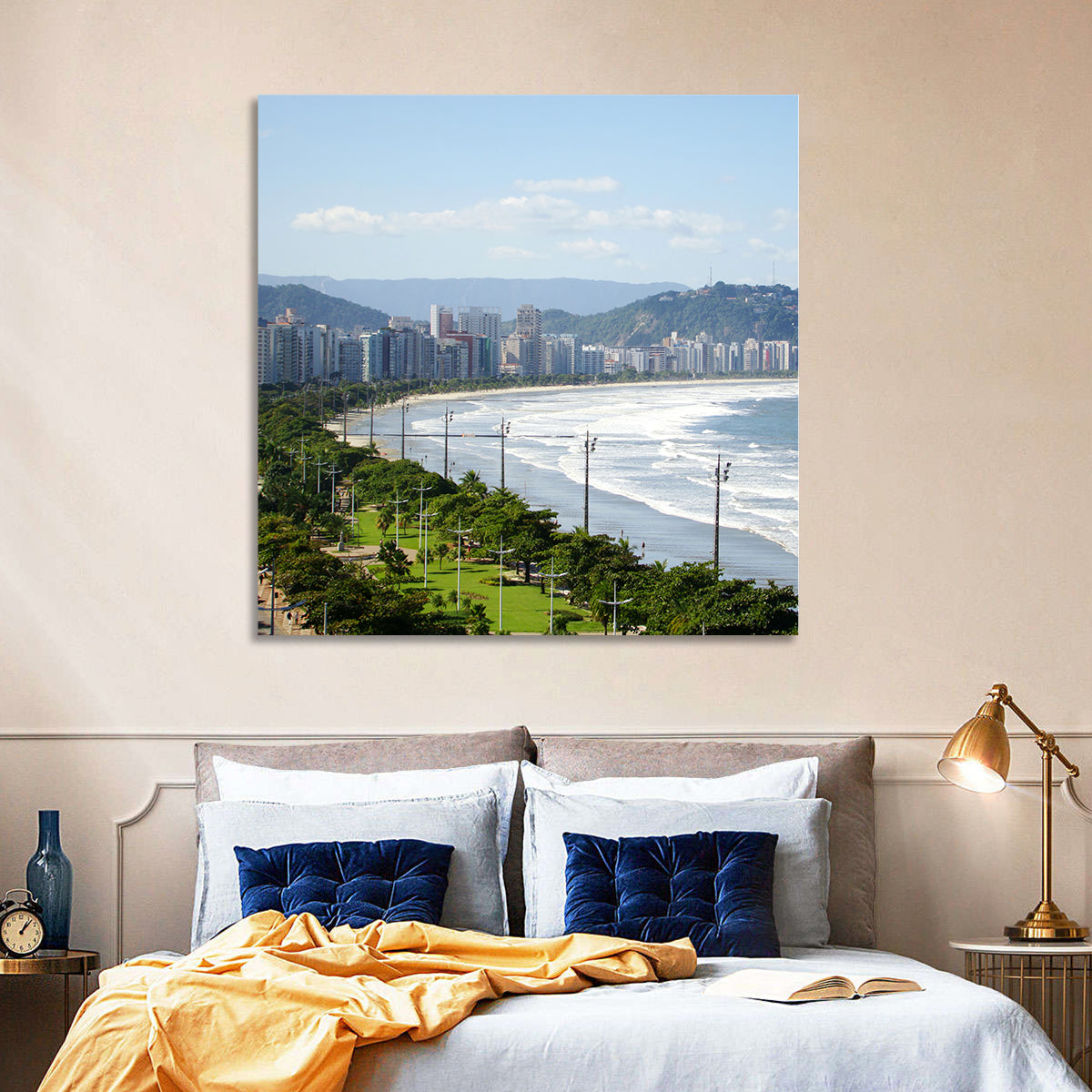 Santos Beach Promenade Wall Art