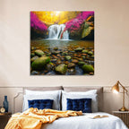 Phu Soi Dao Waterfall at Dusk Wall Art