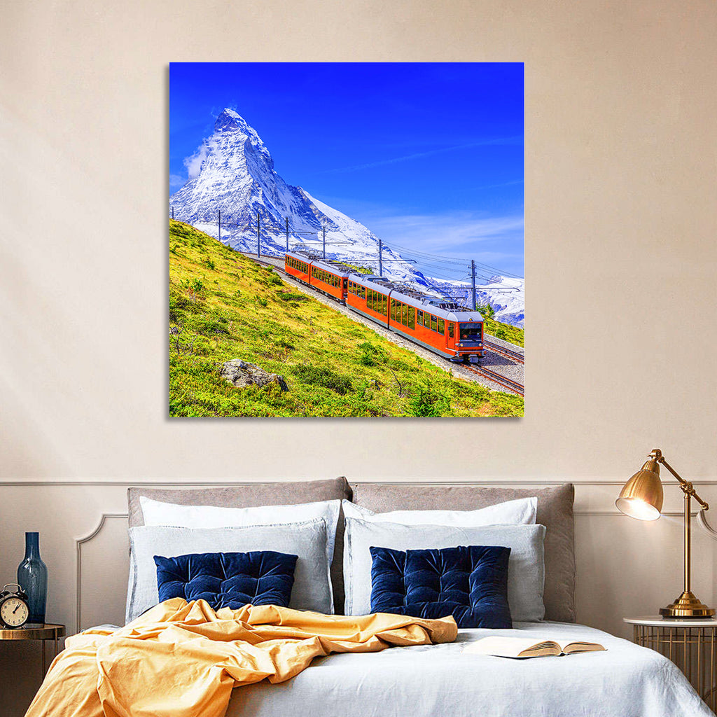 Gornergrat Train and Matterhorn Wall Art