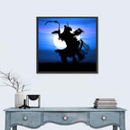 Moonlit Pow Wow Dancer Wall Art
