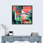 Tropical Leaves Collage Wall Art
