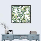 Snowberry Leaves Pattern Wall Art