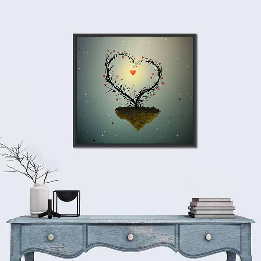 Floating Heart Tree Wall Art