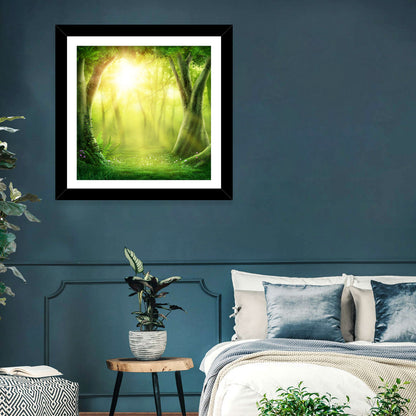 Enchanted Forest at Sunrise Wall Art