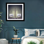 Metallic Scale: Work and Life Wall Art