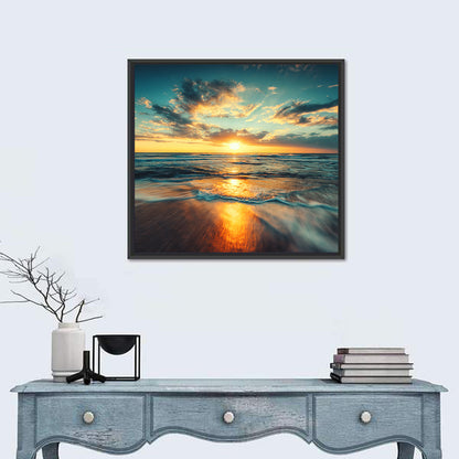 Cloudscape Over Beach Wall Art