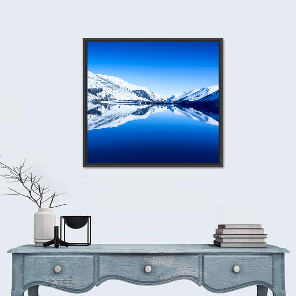 Tal Y Llyn Winter Reflection Wall Art