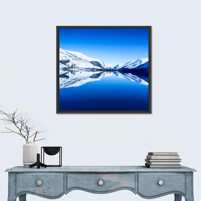 Tal Y Llyn Winter Reflection Wall Art