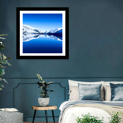 Tal Y Llyn Winter Reflection Wall Art