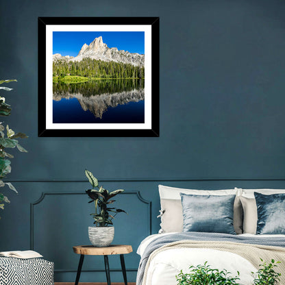Sawtooth Peaks at Alice Lake Wall Art