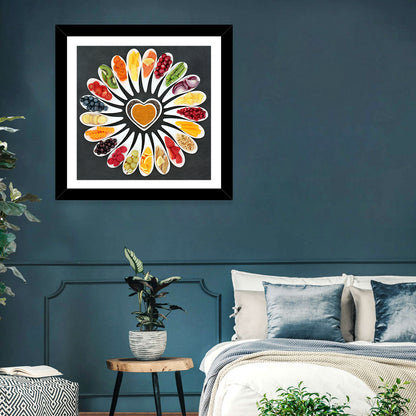 Heart-shaped Superfood Arrangement Wall Art