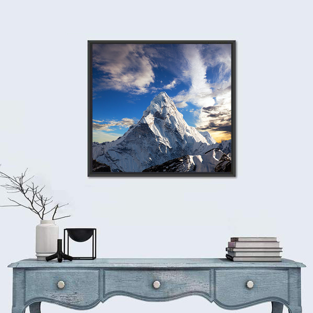 Ama Dablam at Golden Dusk Wall Art