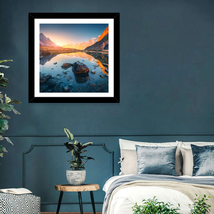 Himalayan Lake Reflections Wall Art
