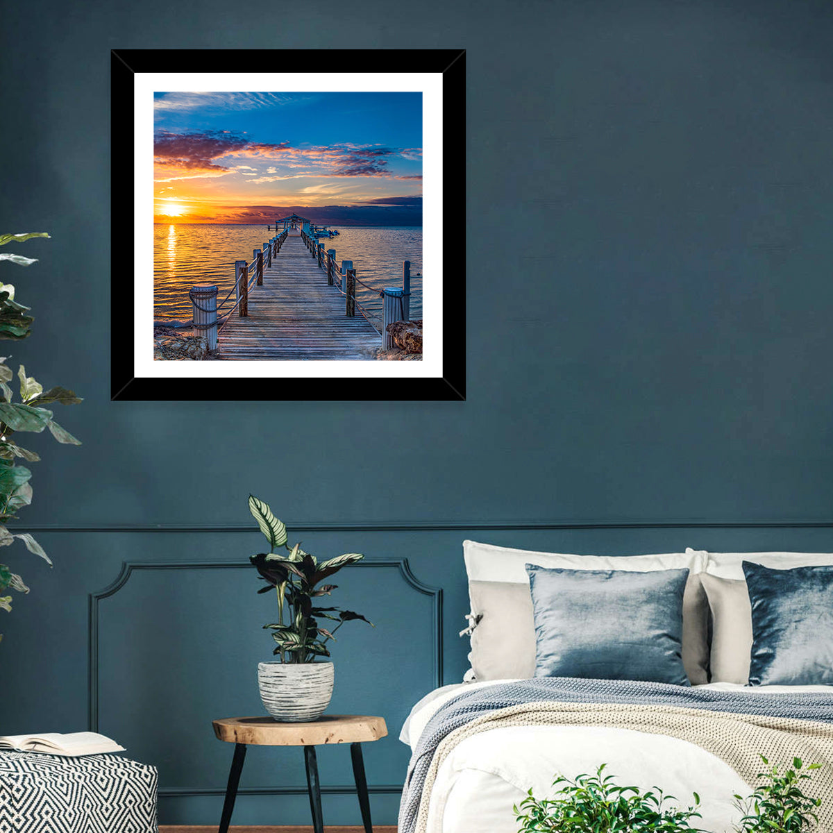 Islamorada Pier at Golden Hour Wall Art