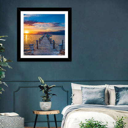 Islamorada Pier at Golden Hour Wall Art