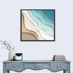 Aerial Beach Layers Wall Art
