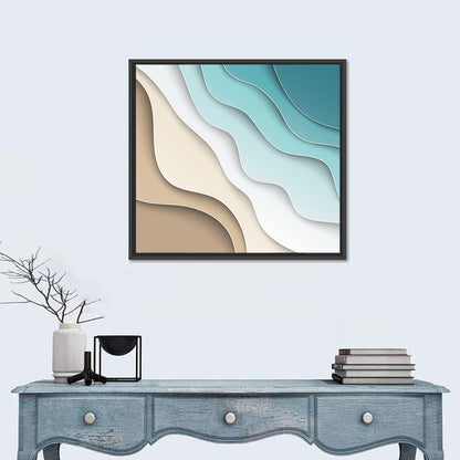 Beach Layers Abstract Wall Art