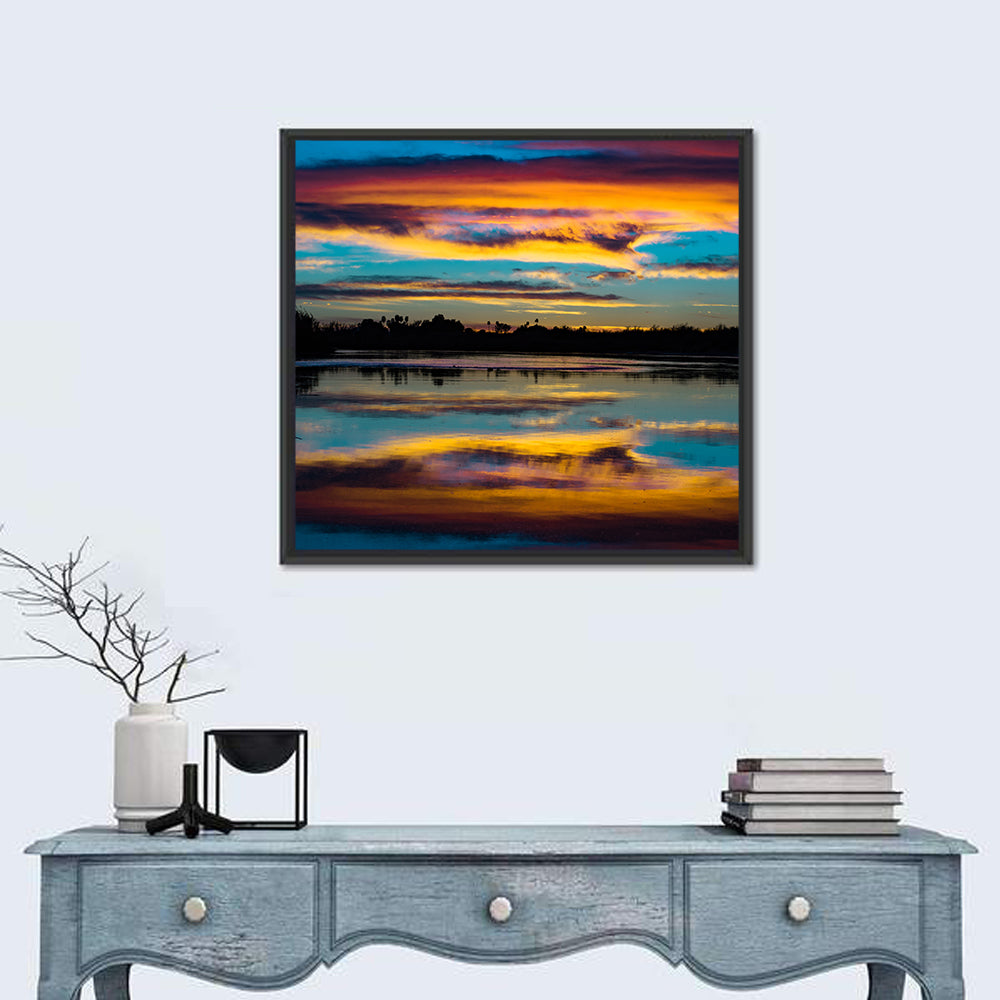 Colorado River Dusk Reflection Wall Art
