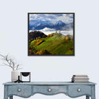 Jamnik Church on Misty Hill Wall Art