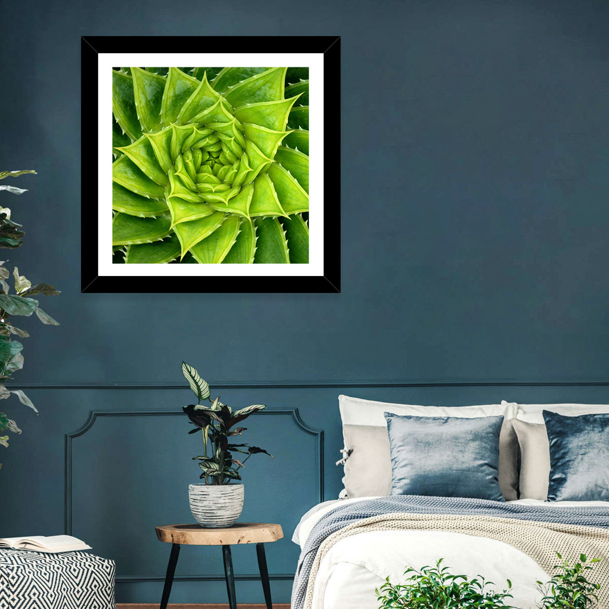 Spiral Aloe Succulent Wall Art