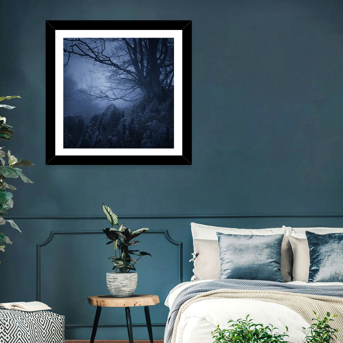 Gnarled Tree at Twilight Wall Art