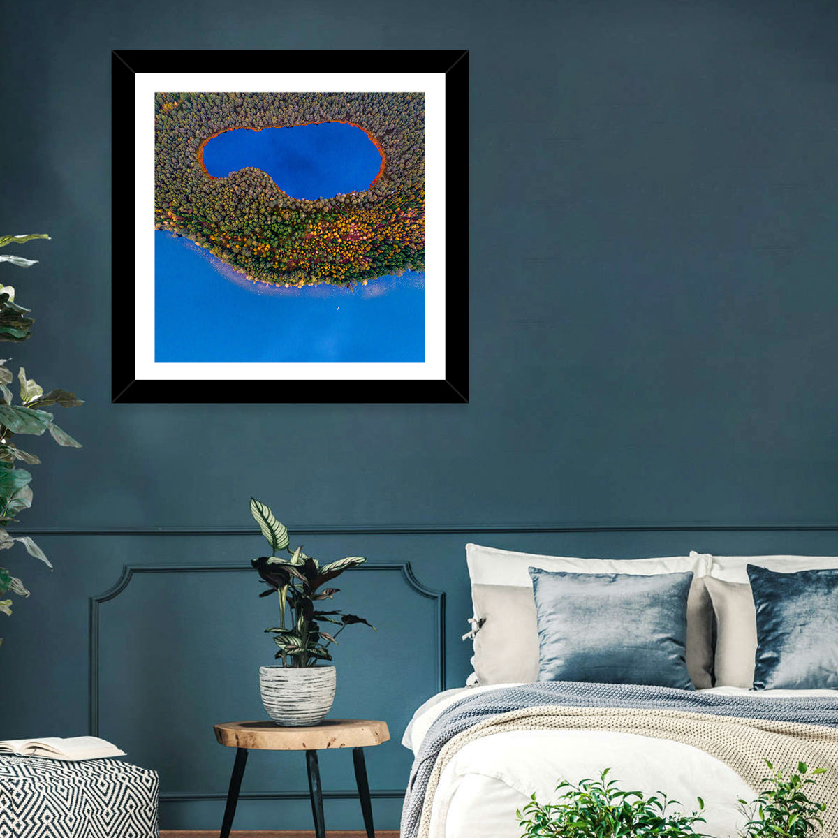Autumn Forest Lake Wall Art
