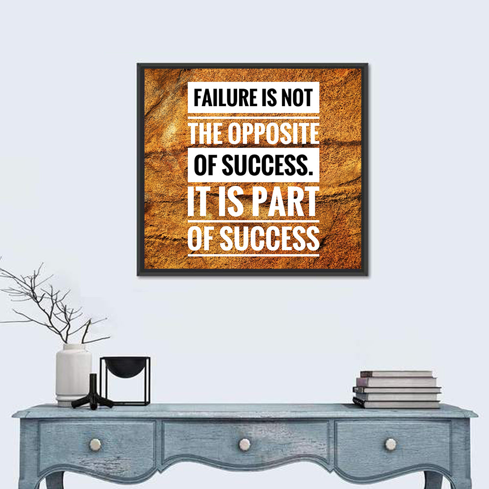 Failure Is Part of Success, Rock Texture Wall Art