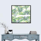 Watercolor Herbal Leaves Pattern Wall Art