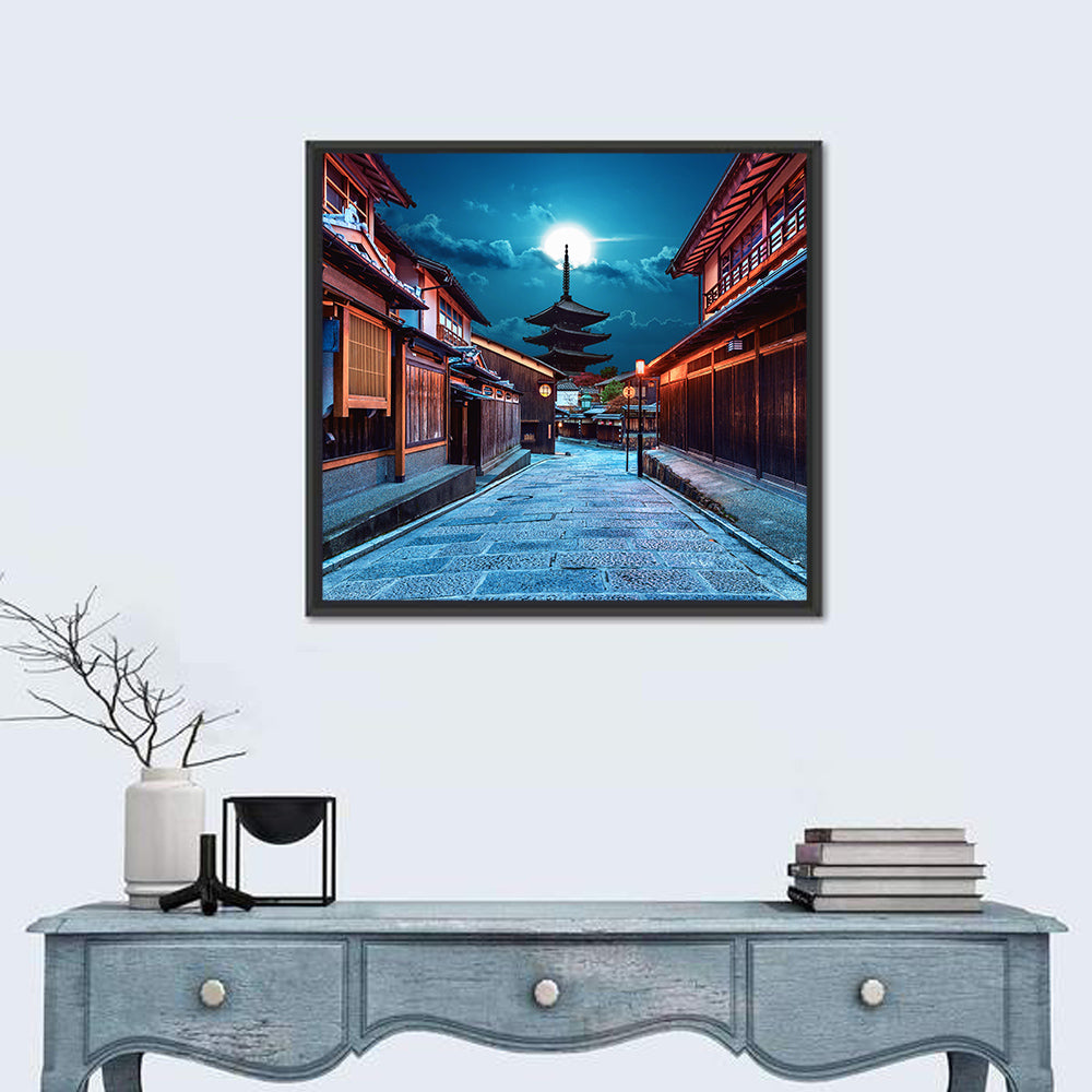 Moonlit Sannen Zaka Kyoto Wall Art