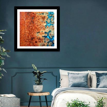 Rust Steel Abstract Pattern Wall Art