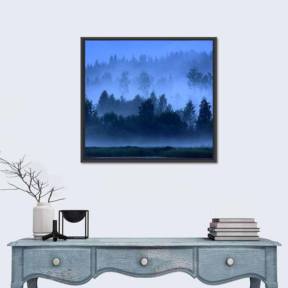 Misty Finnish Nightscape Wall Art