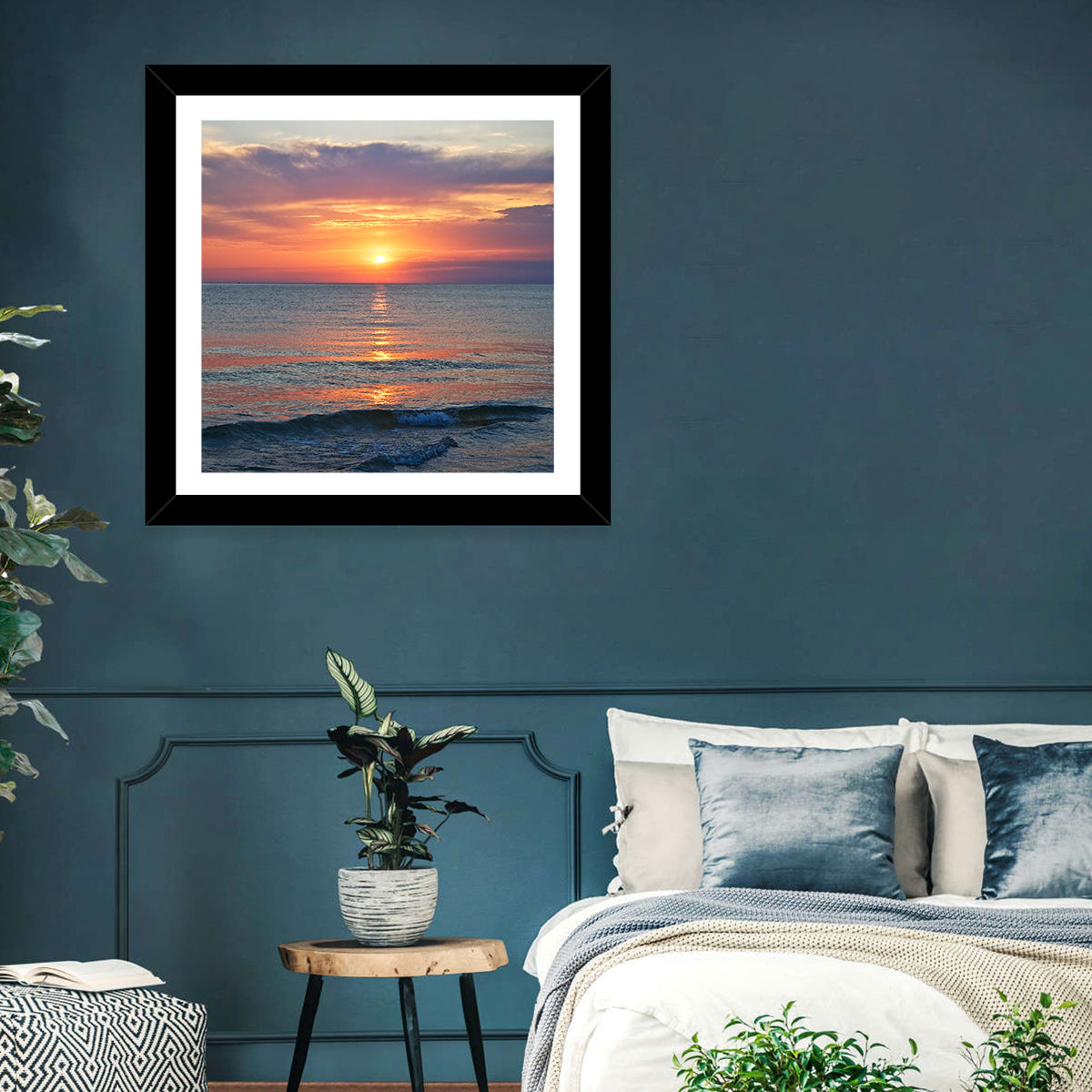Lake Michigan Sunset Reflection Wall Art